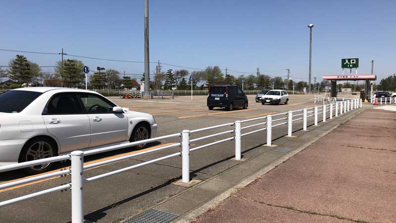 国内線第１駐車場の駐車状況